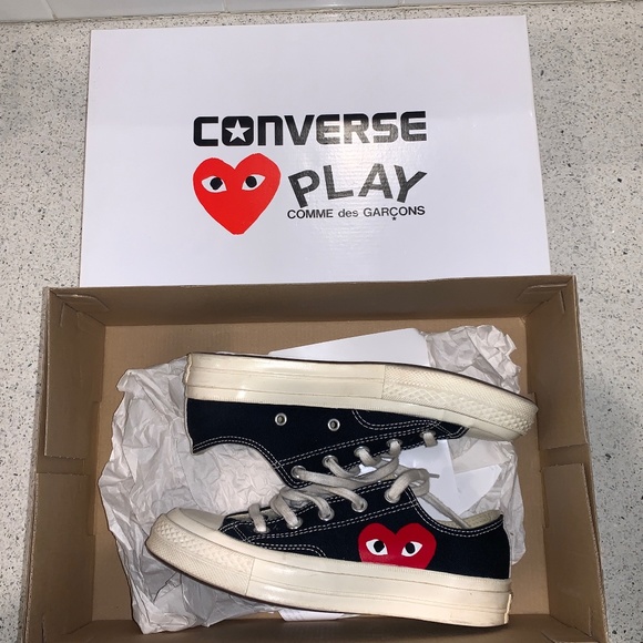 Black Lowtop Comme deś GARÇONS Mens 4 Womens 6 - Picture 7 of 7